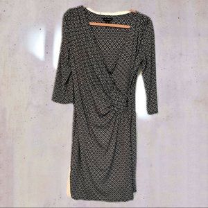 AA Studios long sleeves black and white short wrap dress NWT never been worn